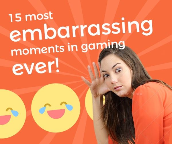 game, embarrassing moment, games, Orange Gaming Facebook Post Template