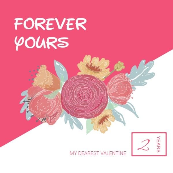 festival, holiday, celebrate, Pink Romantic Valentine's Day Instagram Post Template