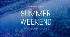 Sea Summer Weekend Facebook Event Cover