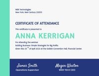 Free Attendance Certificate Templates to Design and Customize for Free ...