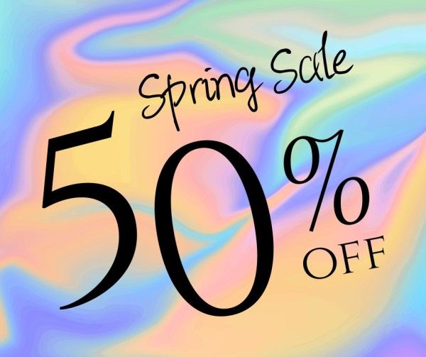 promotion, discount, spring sale, Gradient Laser Black Friday Sale Facebook Post Template