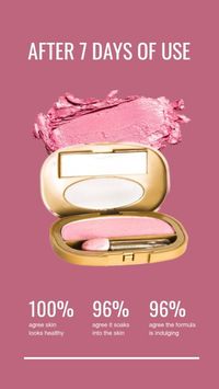 粉红色化妆品促销 Instagram快拍