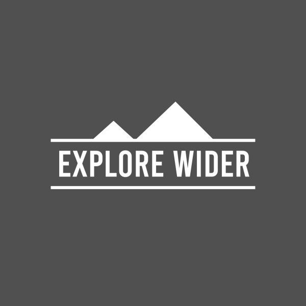 Gray Explore Mountain Logo Logo