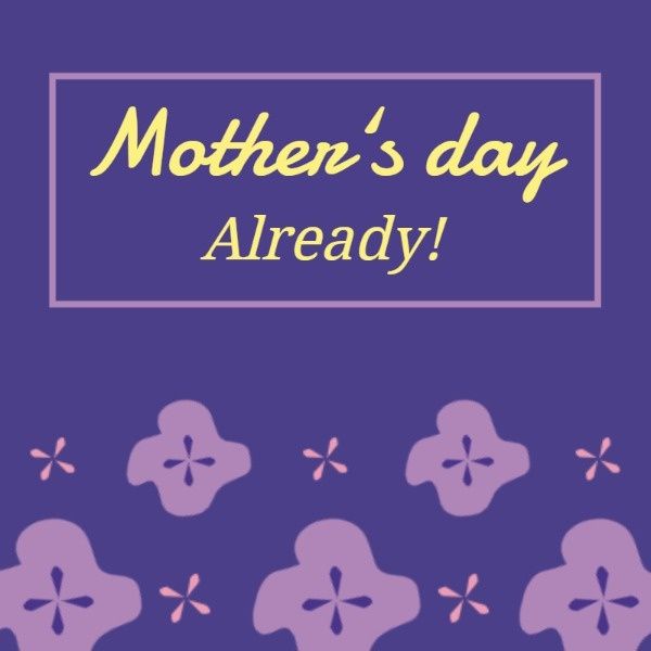 mother's day, greeting, flower, Thanks Mother Instagram Post Template