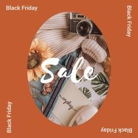 Orange Black Friday Sale Instagram Ad Instagram Ad