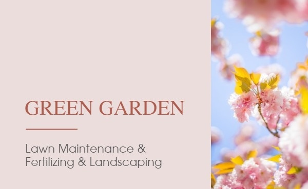 Gardening Service Business Card