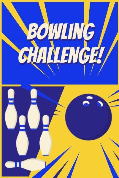 bowling ball, bowling sport, sport, Bowling Challenge Pinterest Post Template