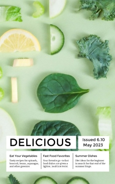 美味的绿色蔬菜 书籍封面