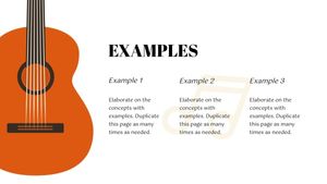 classical music, education, life, Red Classical Jazz Guitar Music Presentation Template