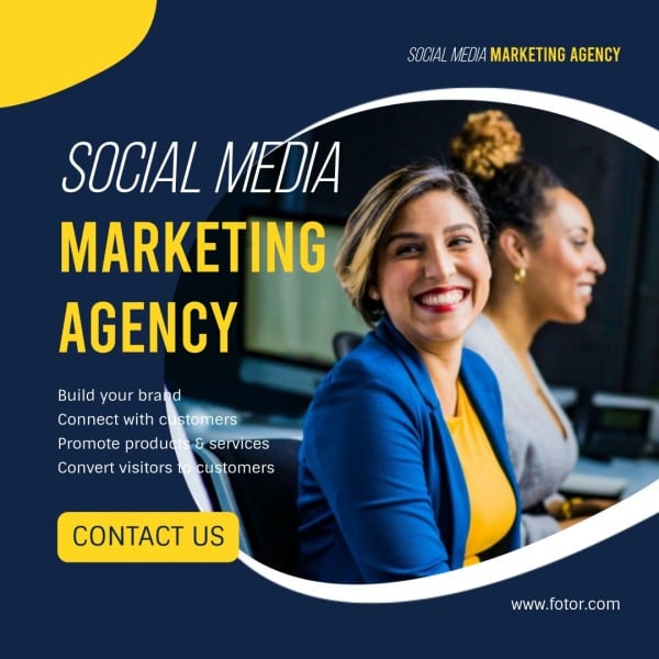 Business Social Media Marketing Agency Instagram Post