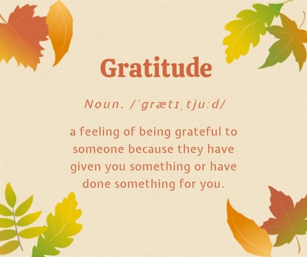 Gratitude Vintage Classic Happy Thanksgiving Facebook Post