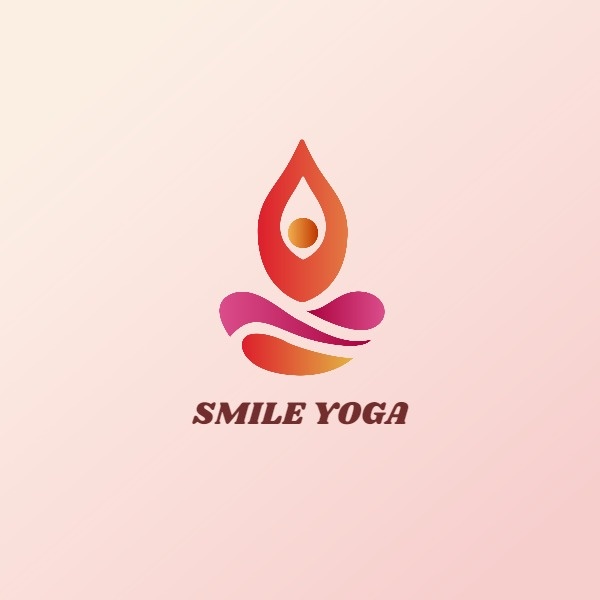 Abstract Yoga Posture Logo Logo
