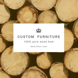 retail, commercial, business, Custom Furniture Service Instagram Post Template