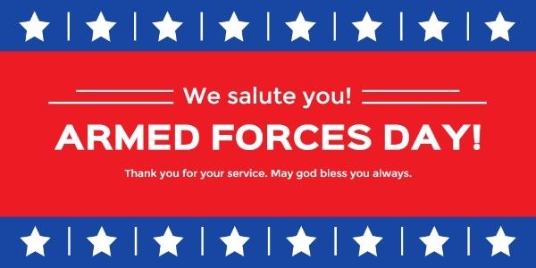 national, holiday, celebration, American Armed Forces Day Twitter Post Template
