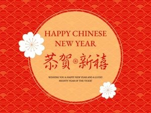 Orange Happy Chinese New Year Card