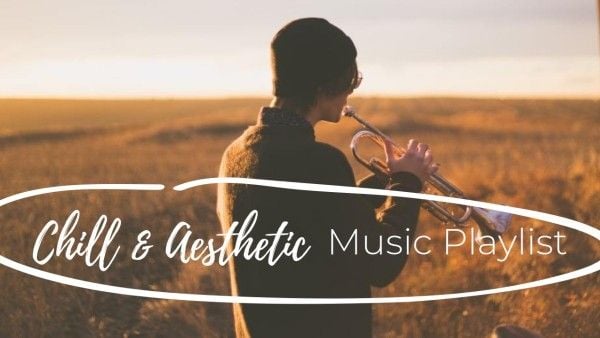song, grassland, classic, Brown Vintage Music Playlist Youtube Thumbnail Template