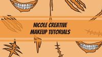 halloween, youtuber, costmetics, Makeup Tutorials  Youtube Channel Art Template