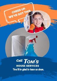 Blue Cleaning Services Flyer