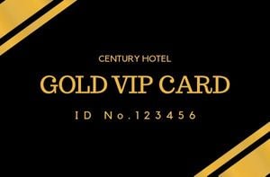 membership card, membership, hotel membership, Black Vip Card ID Card Template