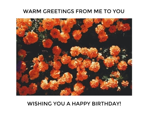 Minimalist Happy Birthday Card