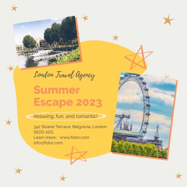 Summer Travel Instagram Post