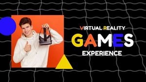 漫画VRゲーム体験ユーチューブサムネイル YouTubeチャンネルアート