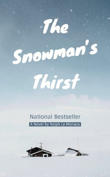 sky, novel, press, Snowman thriller Book Cover Template
