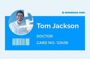 Blue Clinic Doctor ID Card