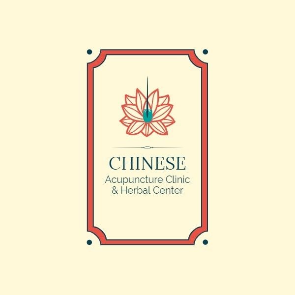 health, healthy, clinic, Chinese Acupuncture Center Logo Template