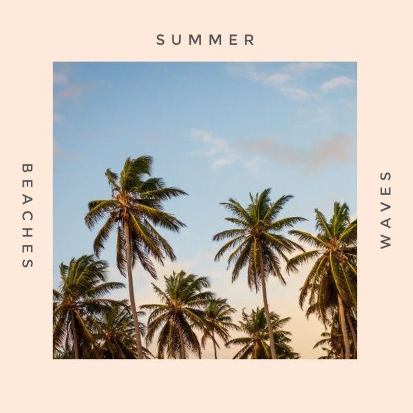 summer, beach, summer beach, Created by the Fotor team Album Cover Template