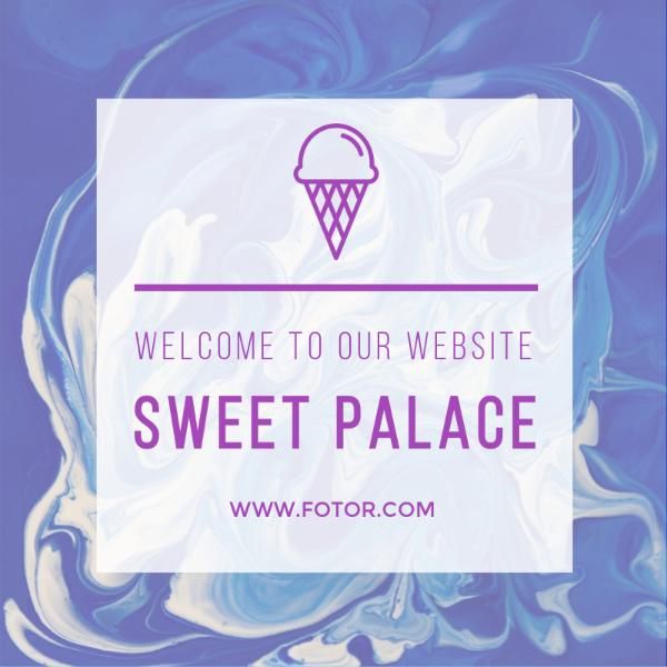 internet, online, market, Purple Sweet Food Instagram Post Template