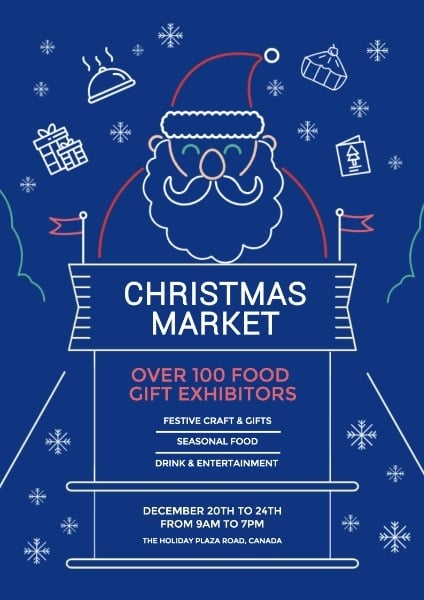 Christmas Market Fair Poster