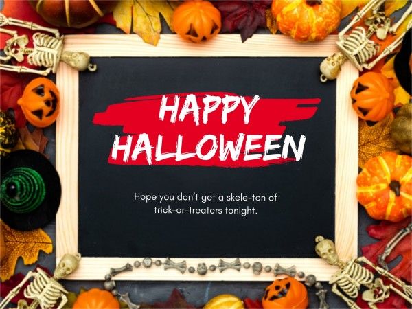 holiday, celebration, greeting, Red And Black Halloween Card Template