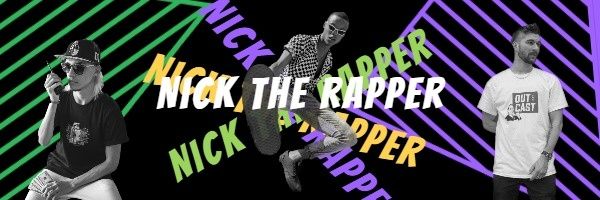 rapper, rap, music, Hip Hop Style Email Header Template