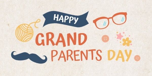 holiday, family, social media, Happy Grandparents Day Twitter Post Template