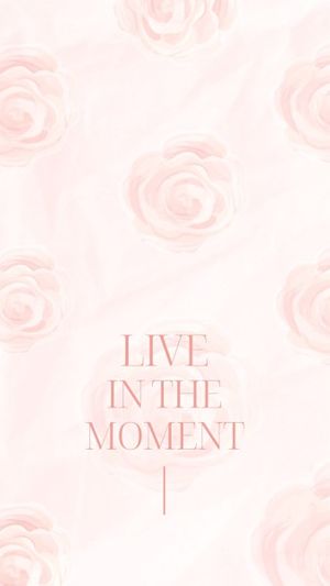 Soft Pink Illustration Flowers Quote Text Mobile Wallpaper Template and  Ideas for Design | Fotor