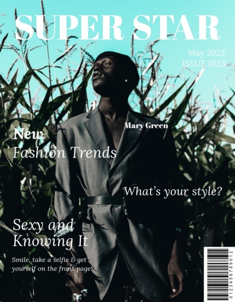 Superstar Fashion Magazine Cover Magazine Cover