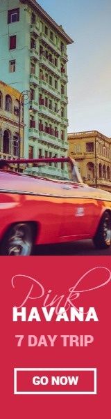 ピンクハバナ旅行バナー広告 ワイド スカイスクレイパー