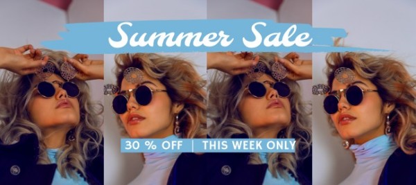 Vente d’été bleue