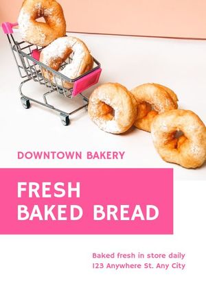 Pink Fresh Bread Store Flyer