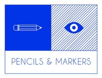 Pencils & Markers Label