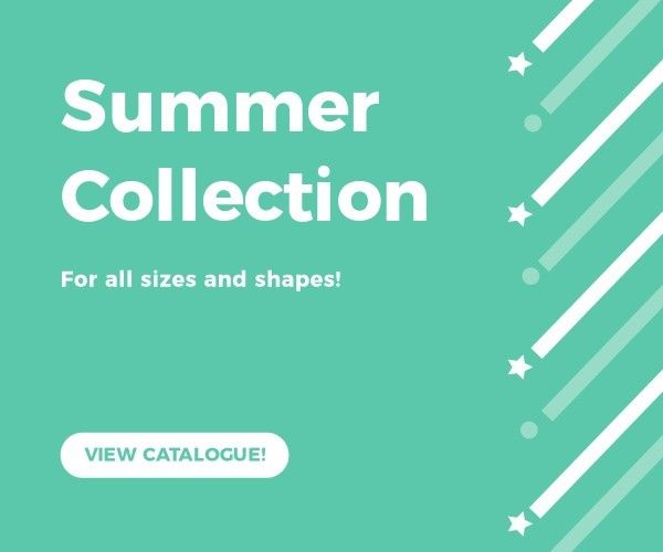 collection, promotion, sale, Summer style Medium Rectangle Template