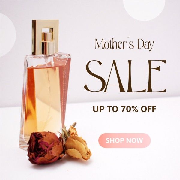 mother's day sale, sale, promotion, Cosmetics Mother's Day Discount Instagram Post Template