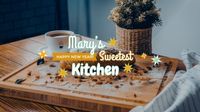 guide, life, skill, Sweetest Kitchen Youtube Channel Art Template