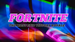tutorial, social media, video, Blue Fortnite Epic Victory Royale Youtube Thumbnail Template