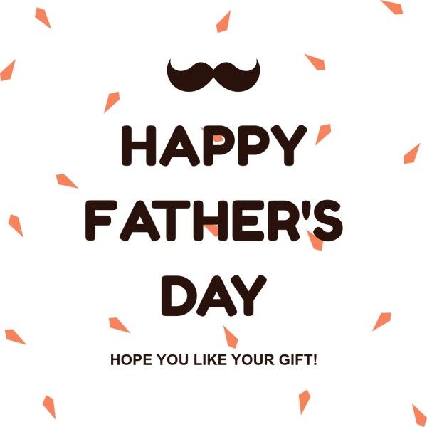 celebration, happy, festive, Father's Day Gift Greeting Instagram Post Template