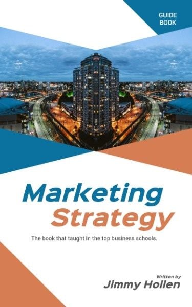 business, entrepreneur, enterprise, Marketing Strategy Book Cover Template