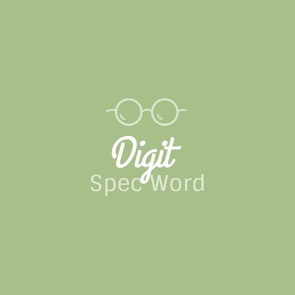 advertisement, ad, ad board, Green Digit Spec Word ETSY Shop Icon Template
