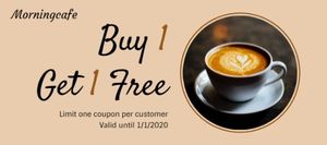 cafe, sale, business, Coffee Promotion Gift Certificate Template