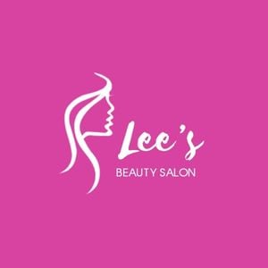beauty salon, barber shop, service, Pink Hair Salon Logo Template